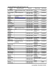 Rental Housing Property List - City of Humboldt