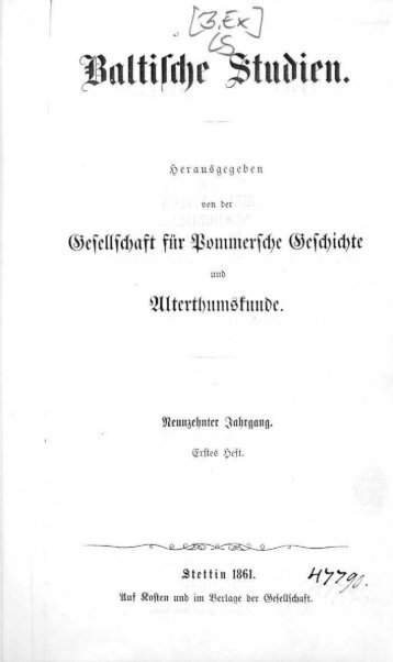 Baltische Itutlien. - Digitalisierte Bestände der UB Greifswald