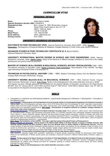 CURRICULUM VITAE