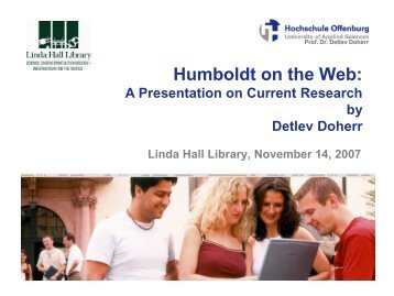 Humboldt on the Web.pdf - The Humboldt Digital Library