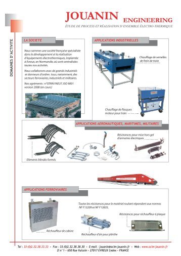 Applications ferroviaires - Acim Jouanin