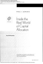 Inside the Real World of Capital Allocation