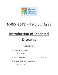 NNNX 2072 – Patologi Asas Introduction of Inherited Diseases