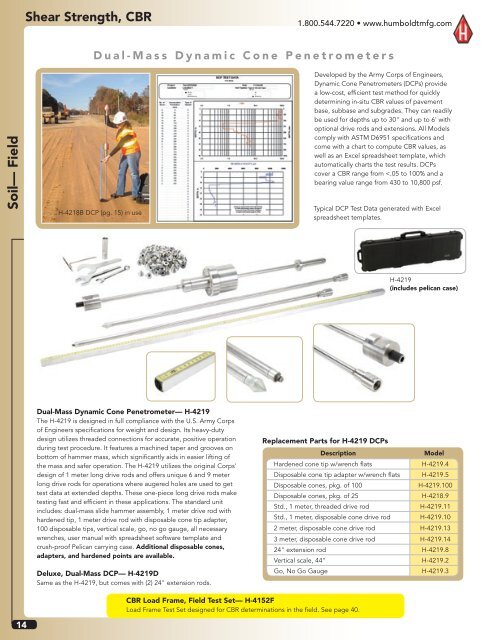 Humboldt Catalog - Soil-Field Section - Comlibris