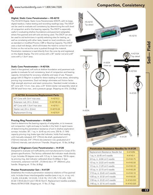 Humboldt Catalog - Soil-Field Section - Comlibris