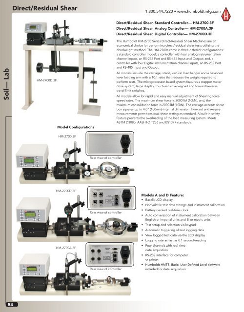 Humboldt Catalog - Soil-Field Section - Comlibris