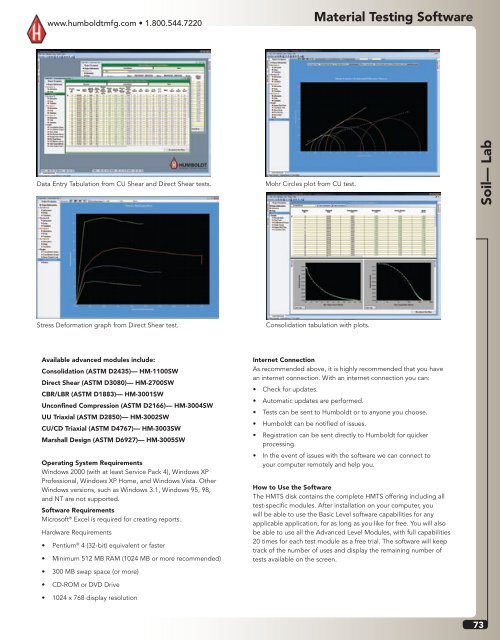 Humboldt Catalog - Soil-Field Section - Comlibris