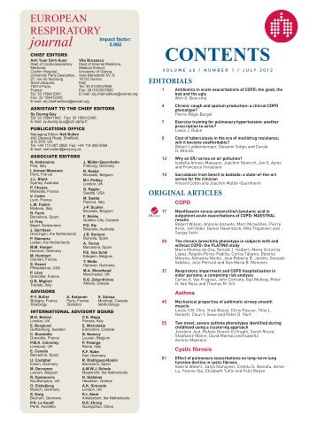 40-1 Contents.indd - European Respiratory Journal - European ...