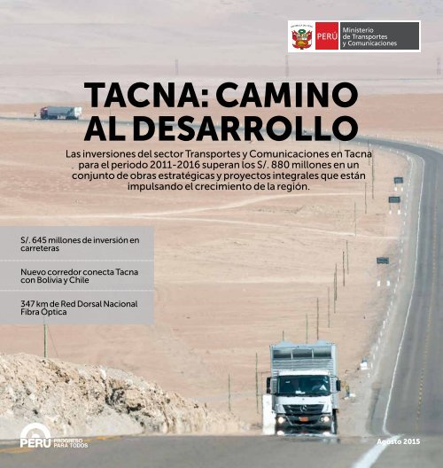 TACNA CAMINO AL DESARROLLO