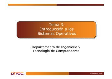 Tema 3 Introducción a los Sistemas Operativos