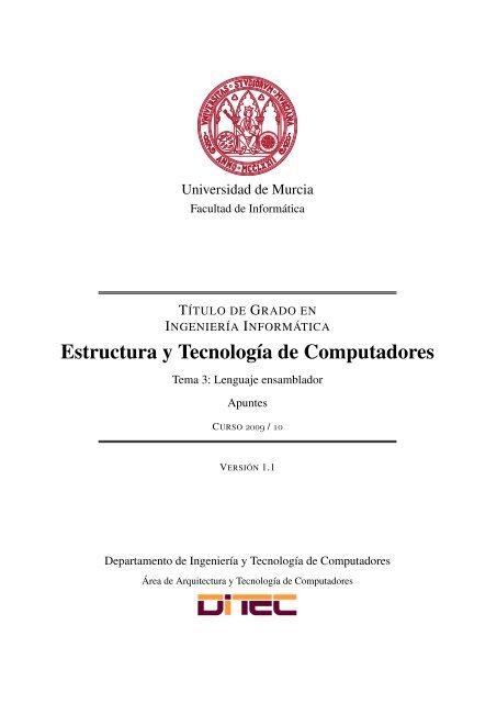 Estructura y Tecnología de Computadores