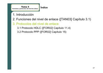 3. Protocolos del nivel de enlace