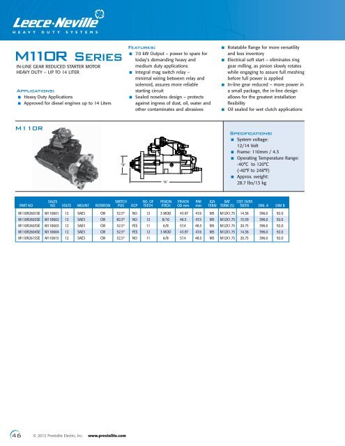 Alternators & Starter Motors Buyer's Guide - CCC Parts Company