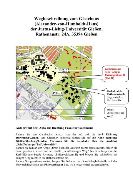 Alexander Von Humboldt Haus Der Justus Liebig Universitat