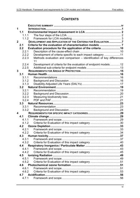 ILCD Handbook: Framework and requirements for LCIA models and ...