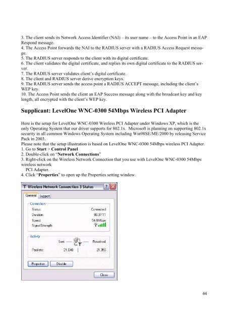 WNC-0300 54 / 108 Mbps Wireless PCI Adapter Bruger manual Version 2.0