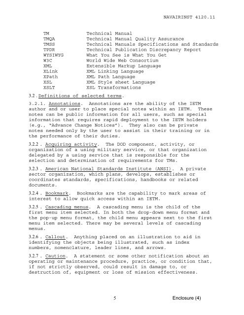 NAVAIR INSTRUCTION 4120.11 From: Commander, Naval Air ...