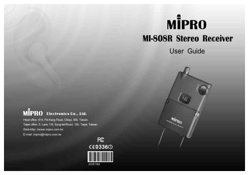MI-808R Stereo Receiver