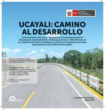 UCAYALI CAMINO AL DESARROLLO