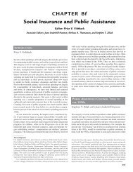 Social Insurance and Public Assistance