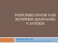 PODJUNSKI GOVOR VASI ROTHWEIN (RADVANJE) V AVSTRIJI