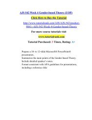 AJS 542 Week 4 Gender-based Theory (UOP)/ Tutorialrank