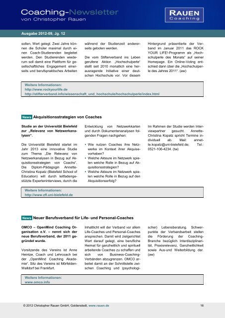 PDF-Datei - Coaching-Newsletter