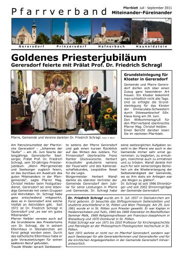 Pfarrblatt Juli bis September 2011.pdf - Kirche in Österreich