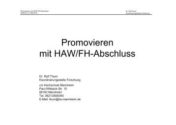 dissertation mit fh abschluss