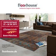 floorhouse Broschüre zu den Teppichtagen