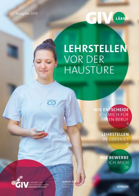 GIVOlärna – Lehrstellen vor der Haustüre 2015/2016