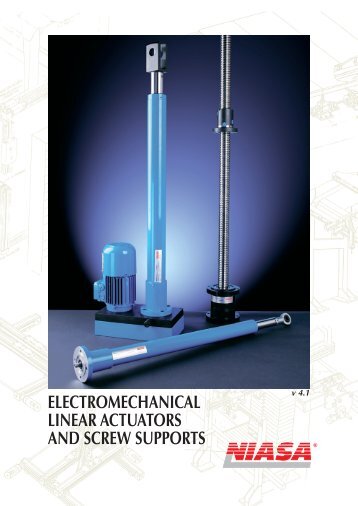 ELECTROMECHANICAL LINEAR ACTUATORS AND SCREW SUPPORTS