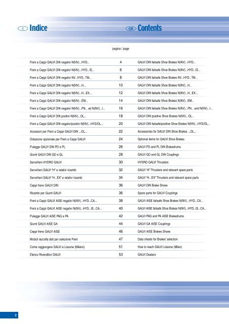 GALVI Shoe Brakes Catalogue - BESTOF Kft