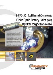 Fiber Optic Rotary Joint (FORJ) Optikai forgÃ³csatlakozÃ³ - Bestof Kft.