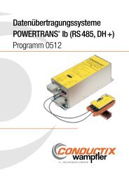 Datenübertragungssysteme Powertrans Ib (RS 485 DH +) Programm 0512