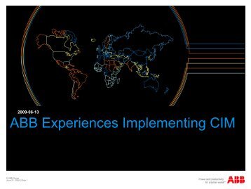 ABB Experiences Implementing CIM