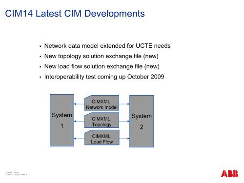 ABB Experiences Implementing CIM