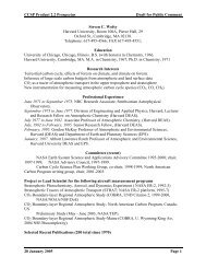 Resume of Steven C. Wofsy, Candidate Chapter Author of Synthesis ...