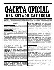 DEL ESTADO CARABOBO - SecretarÃ­a General de Gobierno