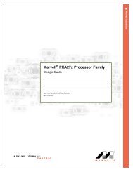 Marvell PXA27x Processor Family