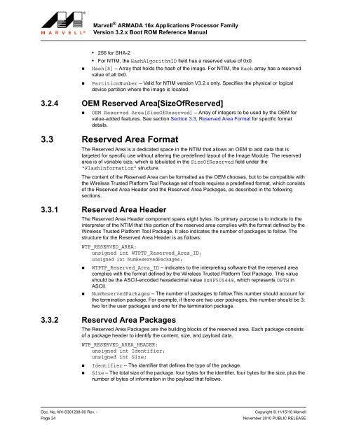 Marvell ARMADA 16x Applications Processor Family