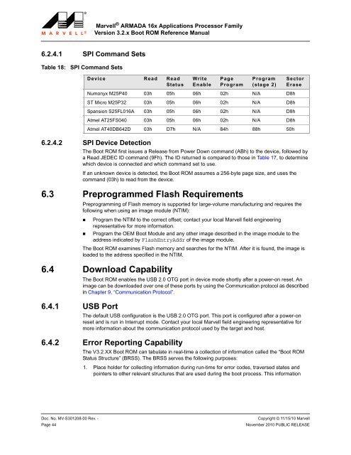 Marvell ARMADA 16x Applications Processor Family