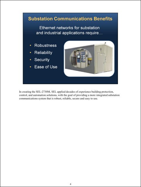 Ethernet switch designed specifically for the utility and industrial markets