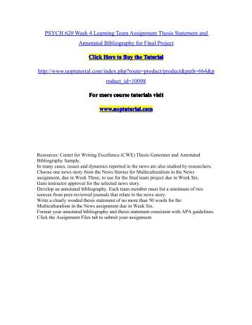 annotated bibliography for thesis annotated bibliography for thesis