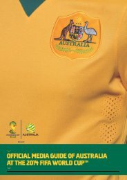 OFFICIAL MEDIA GUIDE OF AUSTRALIA AT THE 2014 FIFA WORLD CUP BRAZIL 0