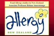 Food Allergy studies in New Zealand Associate Professor Rohan Ameratunga