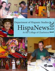 2011 - Department of Hispanic Studies - College of Charleston