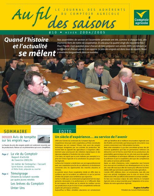 Au fil des saisons - Comptoir Agricole