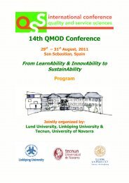 14th QMOD Conference