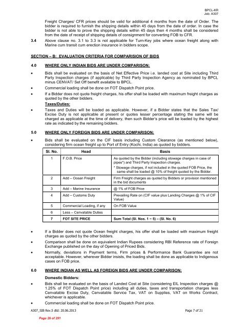 A1A - EIL Tender portal